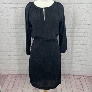 Tied Cinched Waist 100% Silk *No Slip* Keyhole Button Humanoid Lightweight Dress